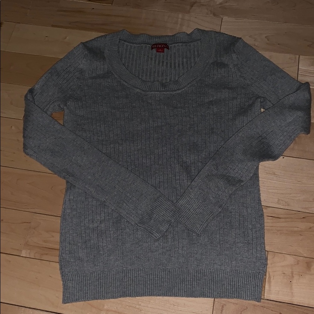 gray merona ribbed sweater